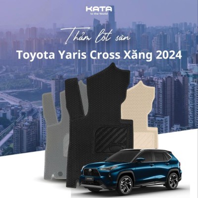 Thảm Lót Sàn Ô Tô Toyota Yaris Cross Xăng Cao Cấp 2024